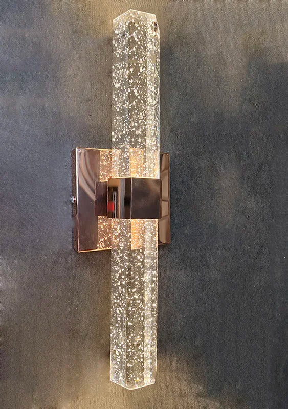 Bolha de cristal lâmpadas parede moderna iluminação led ouro arandelas parede interior sala estar fundo tv quarto corredor decoração casa lustre