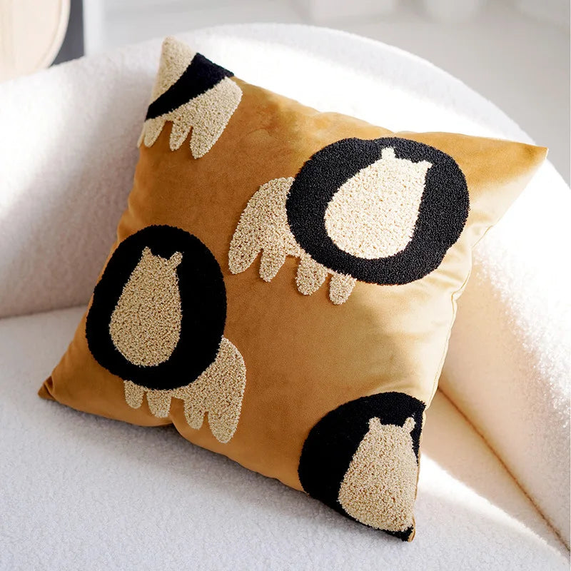 Capa de Almofada Bordada Nordic Elegance - Casa Ornato