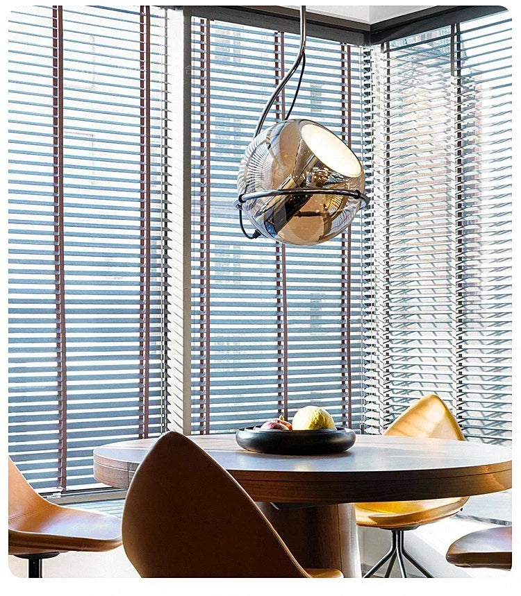 Nordic dinamarca bauhaus elegante lustre de vidro sofisticado para restaurante bar quarto iluminação designer moderno