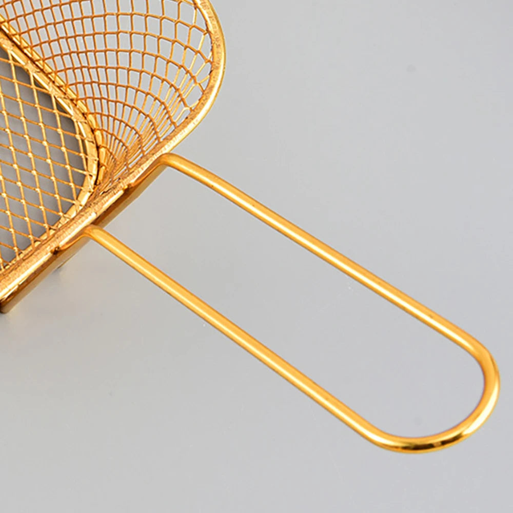 Cesta de Fritura Multifuncional em Aço Inoxidável Golden Fryer - Casa Ornato