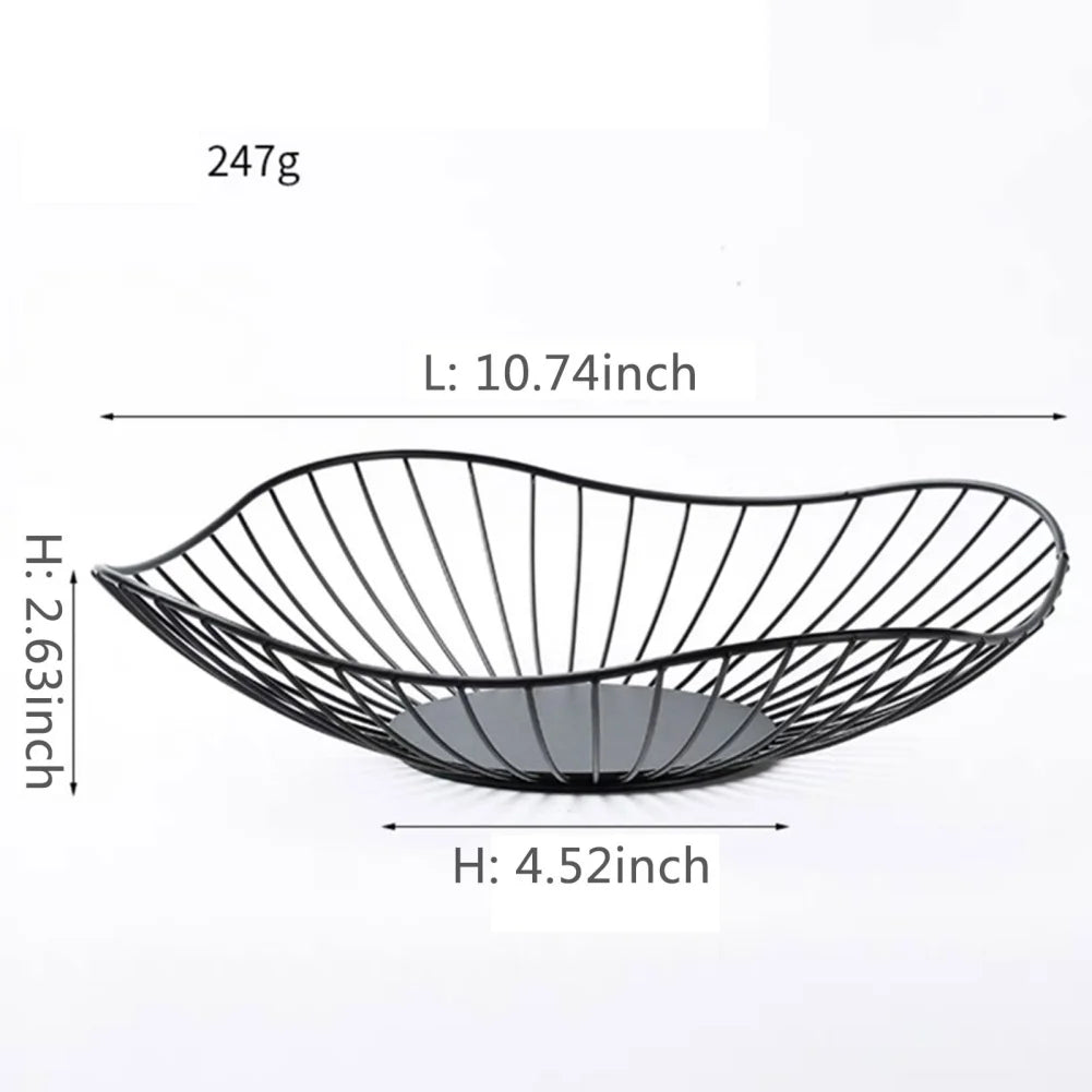 Cesta de Frutas de Metal Minimalista para Sala e Cozinha - Casa Ornato