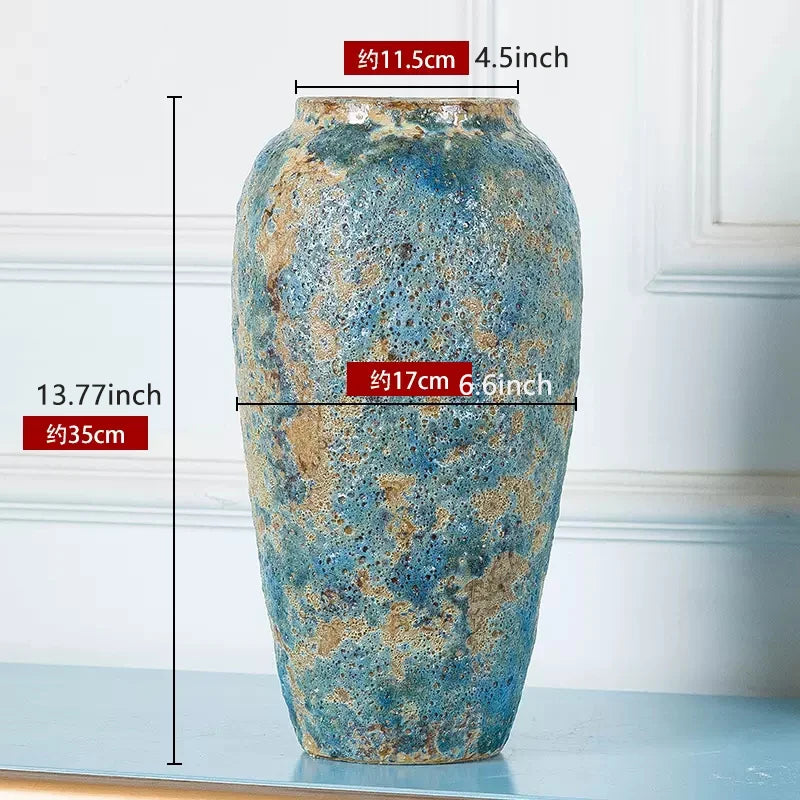 Vaso de Cerâmica Artesanal Estilo Retrô - Casa Ornato