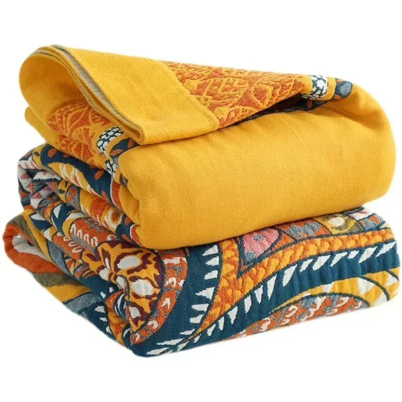Europeu macio sofá cobertor colcha boho sofá toalha verão cobertor lance 100% algodão folha de cama dupla capa legal colcha