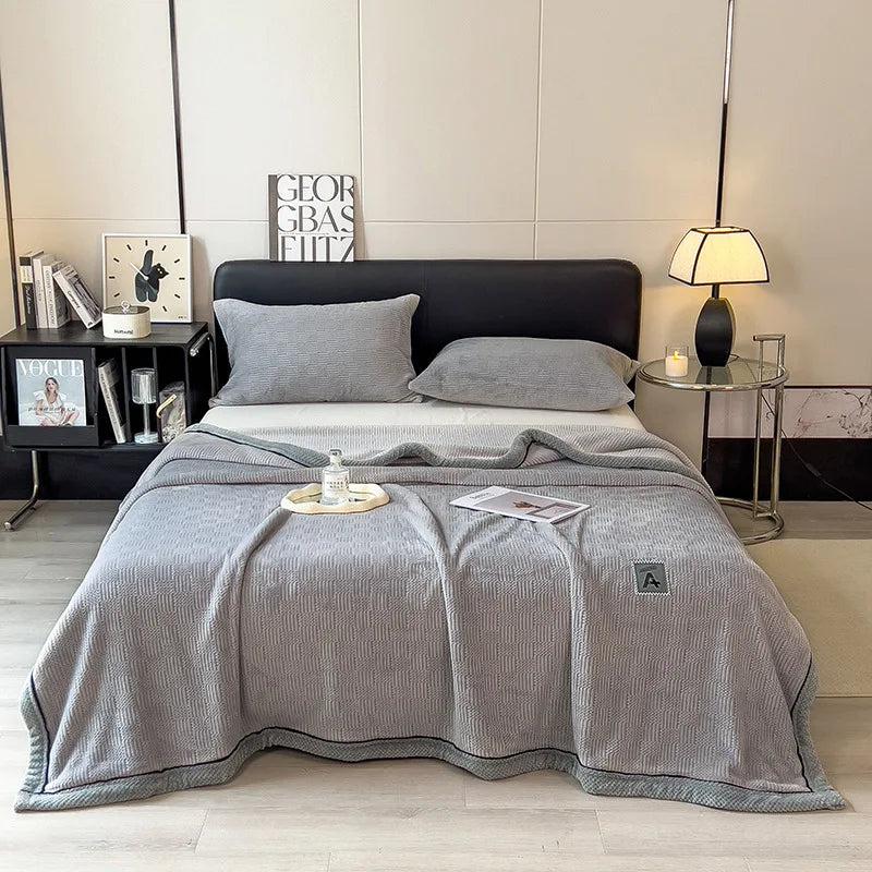 Cobertor de Veludo Coral Elegância - Casa Ornato