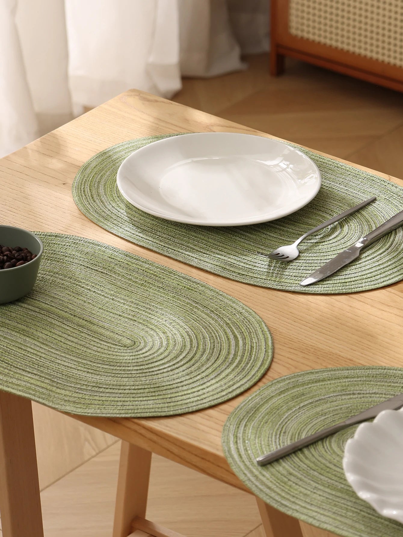 Conjunto de Placemats Resistente ao Calor, Tapetes de mesa, Lavável, Cozinha, Mesa de jantar, Cor mista, Almofada antiderrapante, Place Mats, Conjunto de 4