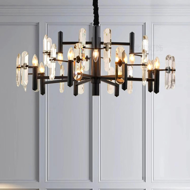 Decoração Home Luzes Pingente, Luxo Cristal, Sala Lustre, Sala de jantar Lâmpada, Luz de teto, Iluminação Interior
