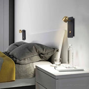 Nordic interior simples decorativo lâmpadas de parede do hotel quarto cabeceira lâmpada leitura interruptor chave usb recarregável luzes parede cabeceira