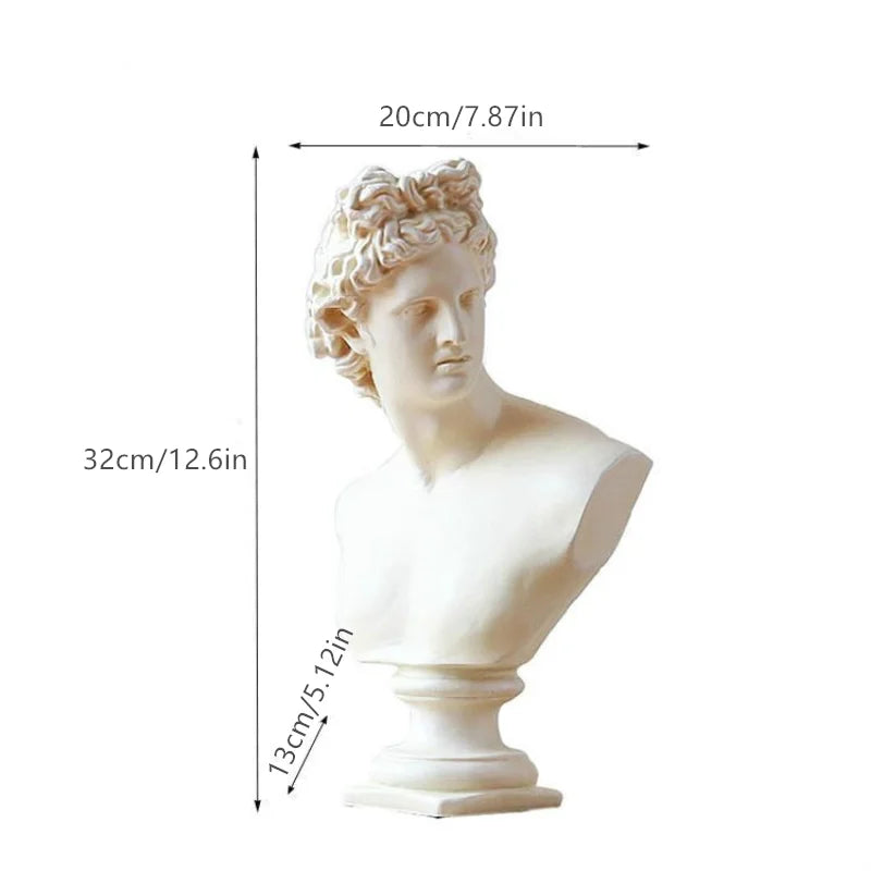 Mitologia grega antiga apollo estatueta artemis estátua escultura decoração criativa casa nordic sala de estar arte