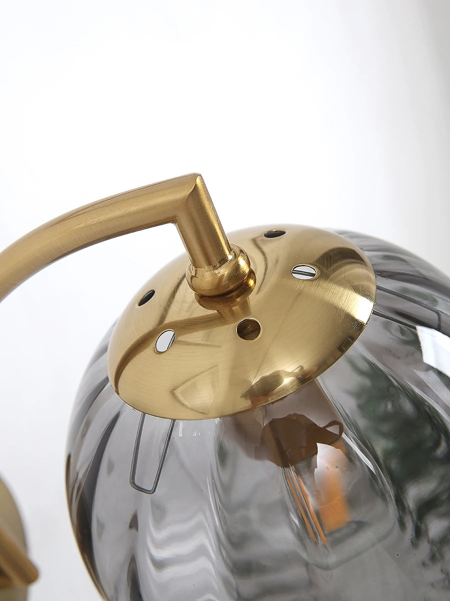 Moderna lâmpada de parede led cor luz parede vidro nordic minimalista sala estar quarto cabeceira arandela jantar cozinha luminária interior