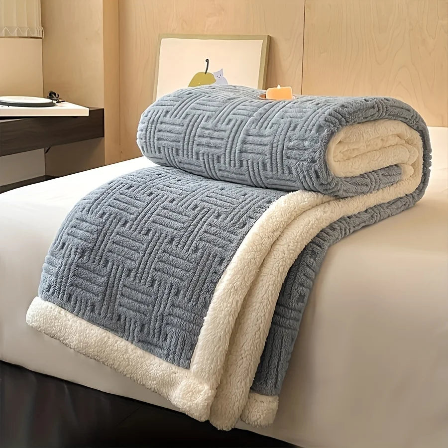 Cobertor Duplo de Luxo Vintage em Plush - Casa Ornato