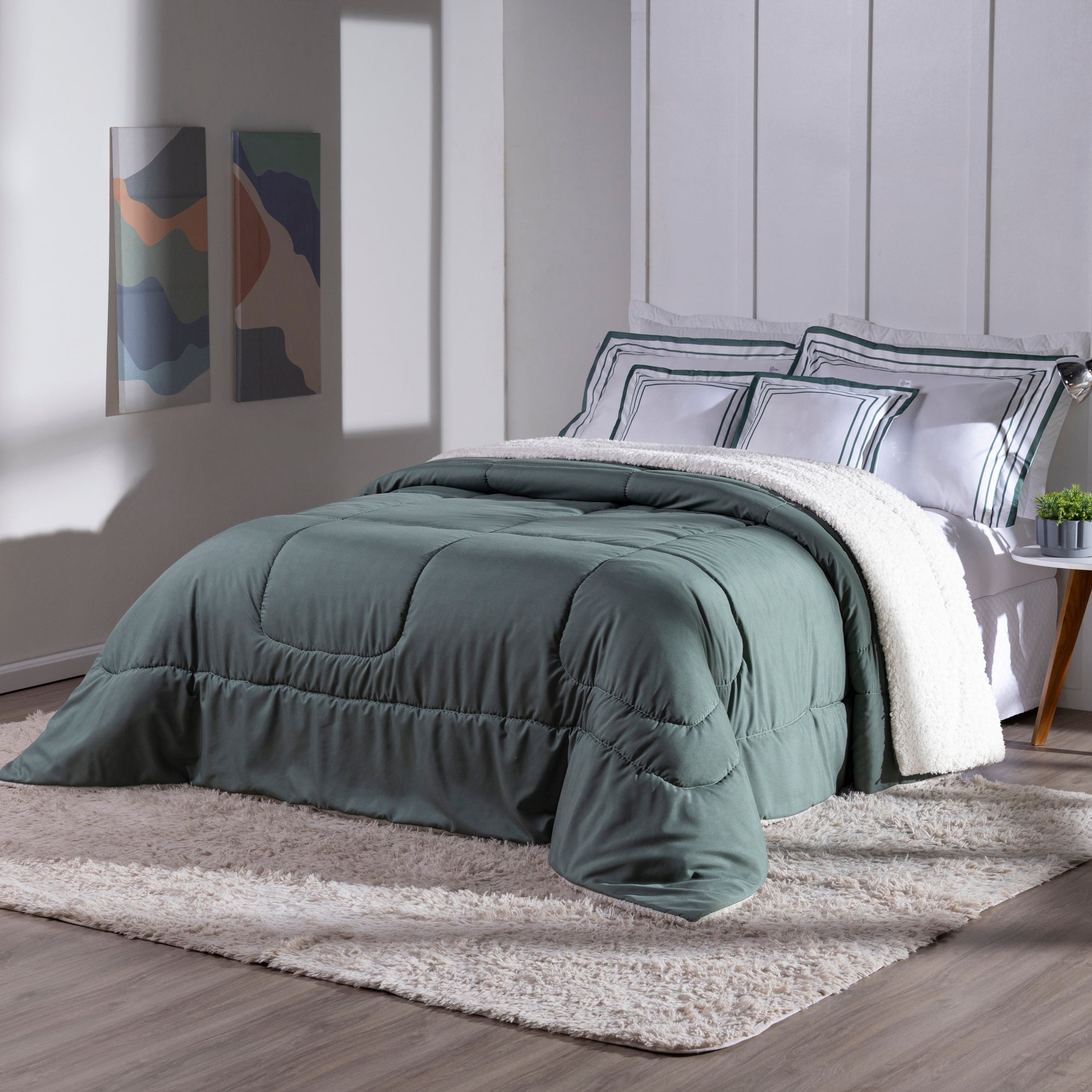 Coberdrom Soft – 5 Peças | Dupla Face com Sherpa e Hipercal 400 Fios