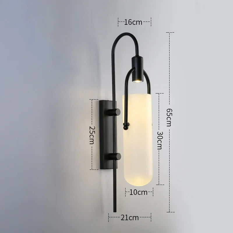 Arandela Elegância Contemporânea em Vidro e Metal